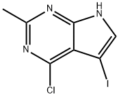 4-Chloro-5-iodo-2-Methyl-7H-pyrrolo[2,3-d]pyriMidine Struktur