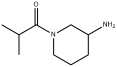 1-isobutyrylpiperidin-3-amine Struktur