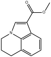 4H-PYRROLO[3,2,1-IJ]QUINOLINE-1-CARBOXYLIC ACID,5,6-DIHYDRO-,METHYL ESTER Struktur