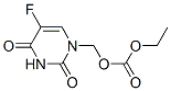 1-(ethoxycarbonyloxymethyl)-5-fluorouracil Struktur