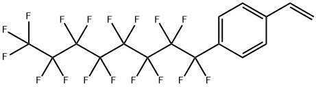 1-(Heptadecafluorooct-1-yl)-4-vinylbenzene, 1-Ethenyl-4-(heptadecafluorooct-1-yl)benzene Struktur