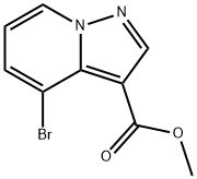 Pyrazolo[1,5-a]pyridine-3-carboxylic acid, 4-bromo-, methyl ester Struktur