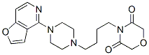 4-[4-[4-(Furo[3,2-c]pyridin-4-yl)piperazin-1-yl]butyl]-3,5-morpholinedione Struktur