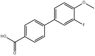 3'-FLUORO-4'-METHOXYLBIPHENYL-4-CARBOXYLIC ACID Struktur