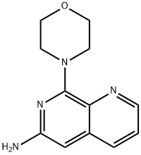 6-Amino-8-morpholino-1,7-naphthyridine Struktur