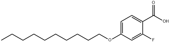 4-癸氧基-2-氟苯甲酸 結(jié)構(gòu)式