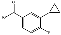 3-CYCLOPROPYL-4-FLUOROBENZOIC ACID Struktur