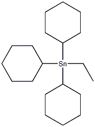 ETHYLTRICYCLOHEXYLTIN Struktur