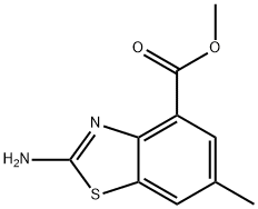 4-Benzothiazolecarboxylicacid,2-amino-6-methyl-,methylester(9CI) Struktur