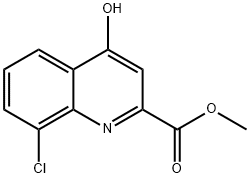 Methyl 8-chloro-4-hydroxyquinoline-2-carboxylate Struktur