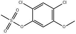 2,4-Dichloro-5-methoxyphenyl methanesulfonate Struktur