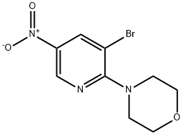 4-(3-溴-5-硝基吡啶-2-基)嗎啉, 1065074-89-6, 結(jié)構(gòu)式