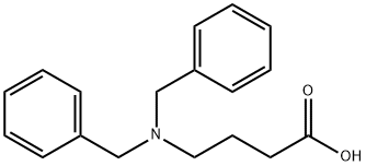 4-(Dibenzylamino)butanoic acid Struktur