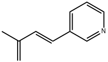 Pyridine, 3-(3-methyl-1,3-butadienyl)-, (E)- (9CI) Struktur