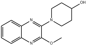 1-(3-Methoxy-quinoxalin-2-yl)-piperidin-4-ol, 98+% C14H17N3O2, MW: 259.31 Struktur