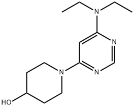 1-(6-DiethylaMino-pyriMidin-4-yl)-piperidin-4-ol, 98+% C13H22N4O, MW: 250.35 Struktur