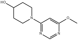 1-(6-Methoxy-pyriMidin-4-yl)-piperidin-4-ol, 98+% C10H15N3O2, MW: 209.25 Struktur