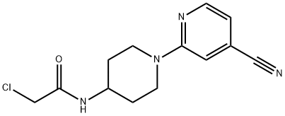 2-Chloro-N-(4'-cyano-3,4,5,6-tetrahydro-2H-[1,2']bipyridinyl-4-yl)-acetaMide, 98+% C13H15ClN4O, MW: 278.74 Struktur