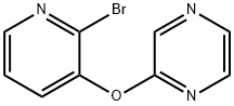 2-(2-BroMo-pyridin-3-yloxy)-pyrazine, 98+% C9H6BrN3O, MW: 252.07 Struktur