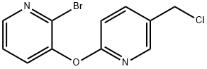 2-(2-broMopyridin-3-yloxy)-5-(chloroMethyl)pyridine, 98+% C11H8BrClN2O, MW: 299.56 Struktur