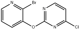 2-(2-BroMo-pyridin-3-yloxy)-4-chloro-pyriMidine, 98+% C9H5BrClN3O, MW: 286.52 Struktur