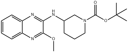 3-(3-Methoxy-quinoxalin-2-ylaMino)-piperidine-1-carboxylic acid tert-butyl ester, 98+% C19H26N4O3, MW: 358.44 Struktur