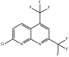 7-CHLORO-2,4-BIS(TRIFLUOROMETHYL)[1,8]NAPHTHYRIDINE Struktur