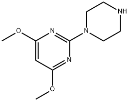 4,6-Dimethoxy-2-(piperazin-1-yl)pyrimidine Struktur