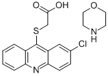 ((2-Chloro-9-acridinyl)thio)acetic acid compd. with morpholine (1:1) Struktur