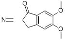 2,3-DIHYDRO-5,6-DIMETHOXY-1-OXO-1H-INDENE-2-CARBONITRILE Struktur