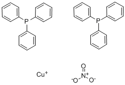 BIS(TRIPHENYLPHOSPHINE)COPPER (I) NITRATE Struktur