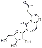 6-(beta-D-Ribofuranosyl)-3-(2-oxo-propyl)-6H-iMidazo[1,2-c]pyriMidin-5-one Struktur