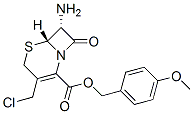 (1α)-4-(Chloromethyl)-7-oxo-8β-amino-2-thia-6-azabicyclo[4.2.0]octa-4-ene-5-carboxylic acid 4-methoxybenzyl ester Struktur