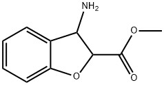 2-Benzofurancarboxylicacid,3-amino-2,3-dihydro-,methylester(9CI) Struktur