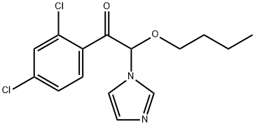 Ethanone,  2-butoxy-1-(2,4-dichlorophenyl)-2-(1H-imidazol-1-yl)- Struktur