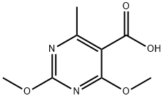 2,4-dimethoxy-6-methyl-5-pyrimidinecarboxylic acid Struktur