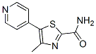 4-methyl-5-(4-pyridinyl)thiazole-2-carboxamide Struktur