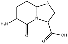 6-Aminohexahydro-5-oxo-5H-thiazolo[3,2-a]pyridine-3-carboxylic acid Struktur