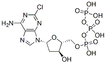 2-chloro-2'-deoxyadenosine triphosphate Struktur