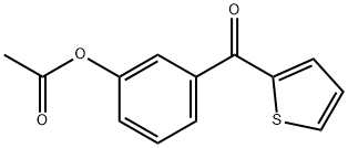 2-(3-ACETOXYBENZOYL) THIOPHENE Struktur