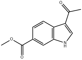 Methyl 3-acetyl-1H-indole-6-carboxylate Struktur