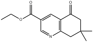 ETHYL 7,7-DIMETHYL-5-OXO-5,6,7,8-TETRAHYDROQUINOLINE-3-CARBOXYLATE Struktur