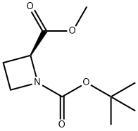 (S)-1-叔丁氧羰基-氮雜環(huán)丁烷-2-甲酸甲酯 結(jié)構(gòu)式