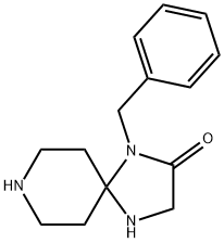 1-(Phenylmethyl)-1,4,8-triazaspiro[4.5]decan-2-one Struktur