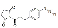 N-(3-(4-azido-3-iodophenyl)propionyl)succinimide Struktur