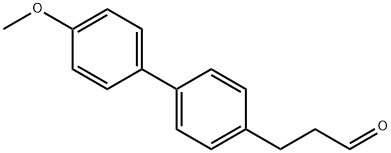 [1,1'-Biphenyl]-4-propanal, 4'-Methoxy- Struktur