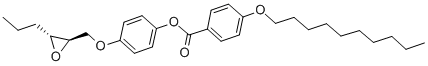 4-[(S,S)-2,3-EPOXYHEXYLOXY]PHENYL 4-(DECYLOXY)BENZOATE Struktur