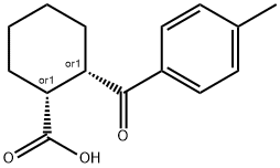 CIS-2-(4-METHYLBENZOYL)-1-CYCLOHEXANECARBOXYLIC ACID, 99 Struktur