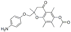 2-(4-AMINOPHENOXYMETHYL)-2,5,7,8-TETRAMETHYL-4-OXOCHROMAN-6-YL ACETATE Struktur