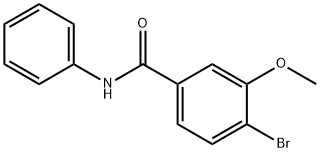 4-BROMO-3-METHOXY-N-PHENYLBENZAMIDE Struktur